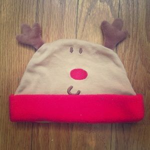 Baby reindeer holiday beanie